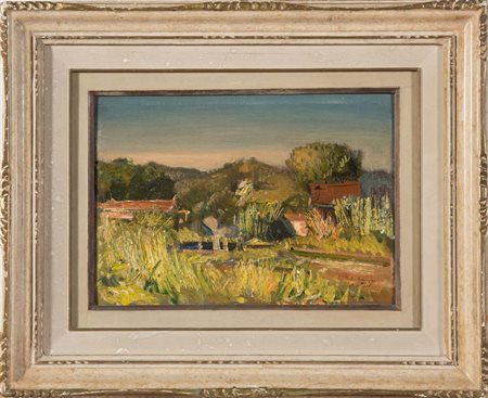 Pietro Annigoni (Milano 1910 – Firenze 1988), “Paesaggio”, 1965. Olio su...