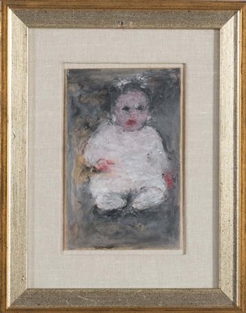 Norma Mascellani (Bologna 1999 – 2009), “Bambola”. Olio su cartoncino,...