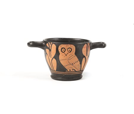 SKYPHOS APULO A FIGURE ROSSE DATAZIONE: IV sec. a.C. MATERIA E TECNICA:...