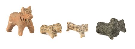 QUATTRO FIGURE DI ANIMALI DATAZIONE: III-I millennio a. C. MATERIA E TECNICA:...