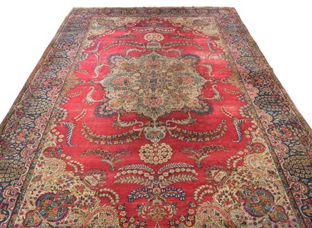 Tappeto Kerman Persiano cm 300x470 inizi XX secolo segni di usura An early XX...