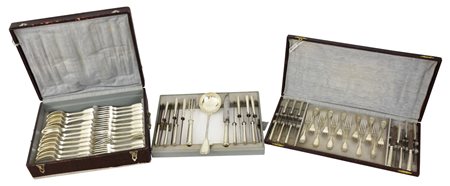 Christofle Servizio di posate da 12 in metallo argentato composto da 63 pezzi...