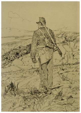 GIOVANNI FATTORI Livorno 1825 – Firenze 1908 Granatiere da tergo 1884...