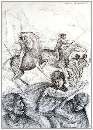 ANGELO CANEVARI Roma 1930 – Amelia 2014 Senza titolo 1971 Inchiostro su...