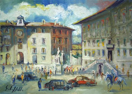 EMANUELE CAPPELLO Vittoria 1936 Senza titolo Olio su tela 50 x 70. Firma in...