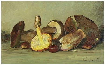 GIO BATTA LEPORI Livorno 1911 – Livorno 2002 Senza titolo Olio su tavola 30 x...