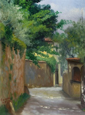 FAUSTO MAGNI Firenze 1906 – Firenze 1985 Senza titolo 1935 Olio su faesite 39...