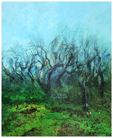 VIRIO BRESCIANI Pietrasanta 1925 – Pietrasanta 2000 Senza titolo 1990 Olio su...