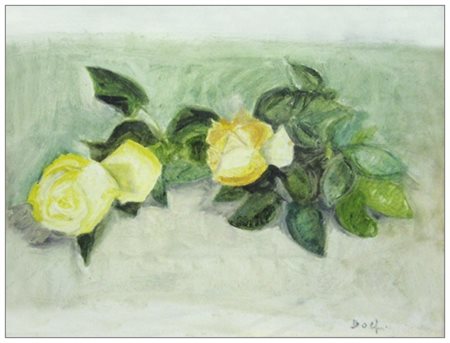 MARCO DOLFI Viareggio 1953 Senza titolo Olio su faesite 30 x 40. Firma in b....