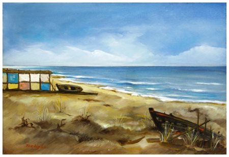 ELIOS LIPPI Viareggio 1920 – Viareggio 2012 Senza titolo 1946 Olio su tela 50...