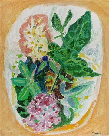 ENRICO PAULUCCI Genova 1901 – Torino 1999 Senza titolo 1972 Olio su tela 50 x...