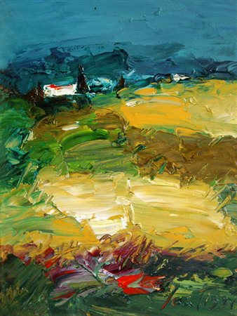 SERGIO SCATIZZI Gragnano 1918 – Firenze 2009 Senza titolo Olio su tavola 40 x...