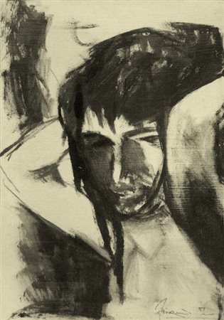 ILIO FIORINI Livorno 1913 – Livorno 1996 Senza titolo Olio su tela 50 x 35....