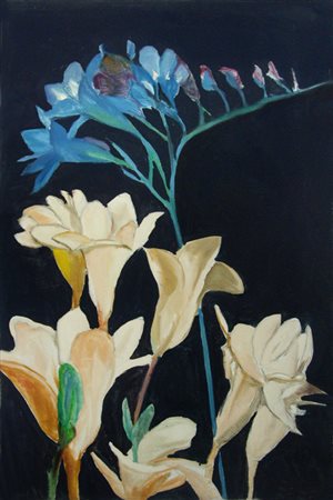 ILIO FIORINI Livorno 1913 – Livorno 1996 Senza titolo Olio su tela 60 x 40....