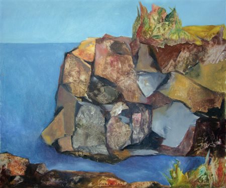 ILIO FIORINI Livorno 1913 – Livorno 1996 Senza titolo Olio su tela 50 x 60....