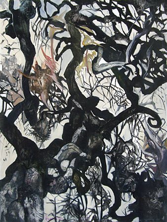 ILIO FIORINI Livorno 1913 – Livorno 1996 Senza titolo Olio su tela 70 x 60....