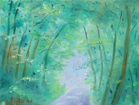 Umberto LILLONI (Milano 1898-03-01 Milano 1980-06-15) Primo autunno 1969 olio...