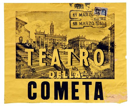 Mimmo ROTELLA (Catanzaro 1918-10-07 Milano 2006-01-08) Teatro della cometa...