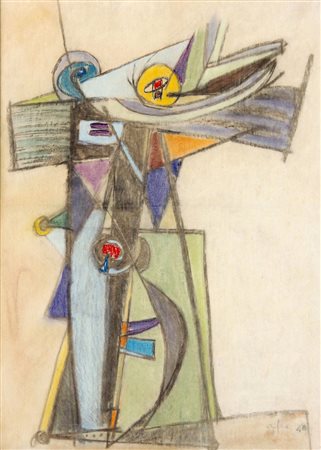 Basaldella AFRO (Udine 1912-03-04 Zurigo 1976-07-24) Senza titolo 1948...