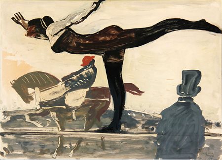 Salvatore FIUME (Comiso (Rg) 1915-10-23 Canzo (Co) 1997-06-04) Il circo 1964...