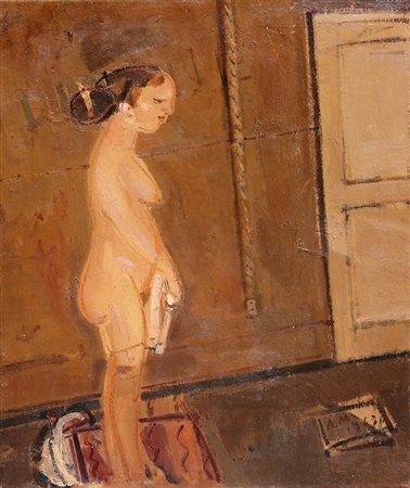 Alberto MANFREDI (Reggio Emilia, 1930 Reggio Emilia,2001 ) Il tappeto rosso...