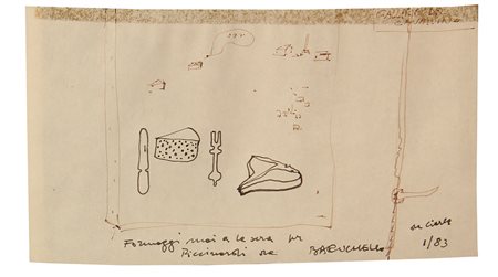 Gianfranco BARUCHELLO (Livorno 1924-08-29 ) Formaggi mai a la sera 1983...