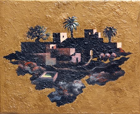 Ercole PIGNATELLI (Lecce 1935 ) Miraggio aureo 2007 tecnica mista su tela cm....