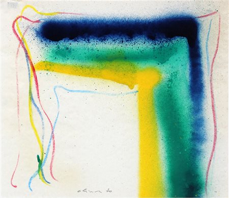 Claudio OLIVIERI (Roma 1934-11-28 ) Senza titolo 1970 tecnica mista su carta...