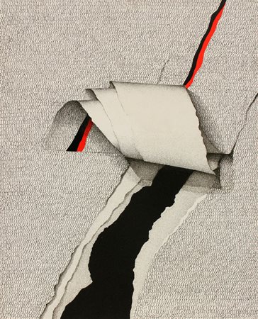 Agostino FERRARI (Milano 1938-11-09 ) Oltre la soglia 2007 acrilico e sabbia...