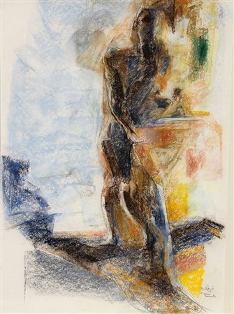 Ennio CALABRIA (Tripoli 1937 ) Il mare racconta 1999 tecnica mista su...