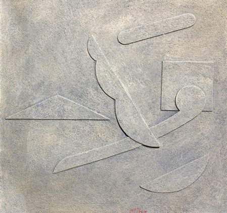 Lucio DEL PEZZO (Napoli 1933-01-01 ) Molti segni 1970 collage e acrilico su...