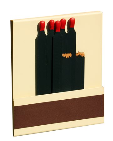 Raymond HAINS (Dinard, 1926 Parigi, 2005 ) Seita 2000 tecnica mista su legno...