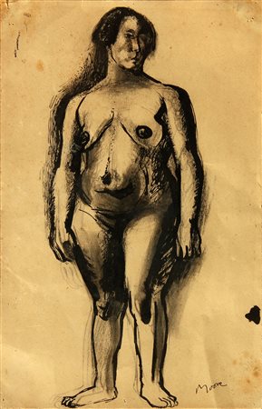 Henry Spencer MOORE (Castleford 1898-07-30 Much Hadham 1986-09-01) Standing...