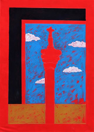 Tano FESTA (Roma 1938-11-02 Roma 1988-01-09) Senza titolo 1982 acrilico su...