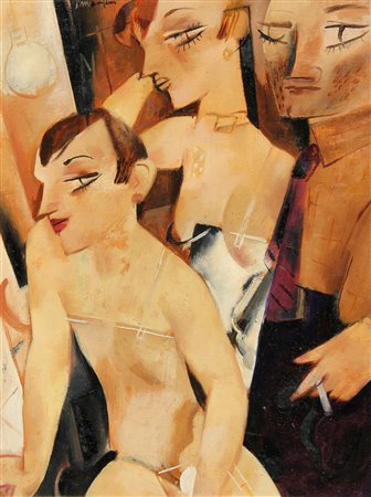 Alberto MANFREDI (Reggio Emilia, 1930 Reggio Emilia,2001 ) Pittore con le...