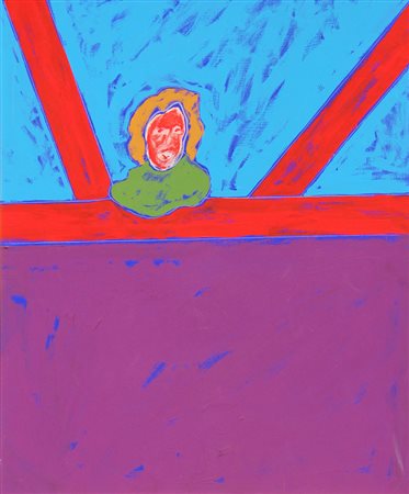 Tano FESTA (Roma 1938-11-02 Roma 1988-01-09) Piazza delle muse 1987 acrilico...