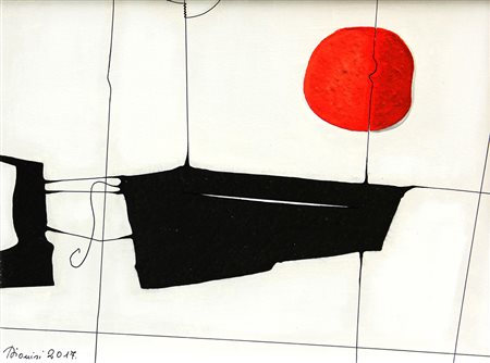 Mario DIONISI (L'Aquila, 1939 ) Senza titolo 2017 tecnica mista su tela cm....