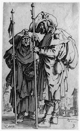 Jacques Callot LES GUEUX Serie completa di 25 acqueforti. mm 145x93...