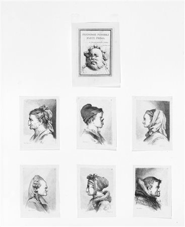 Benigno Bossi FISIONOMIE POSSIBILI. PARTE PRIMA. 1775/76 Serie completa ed...