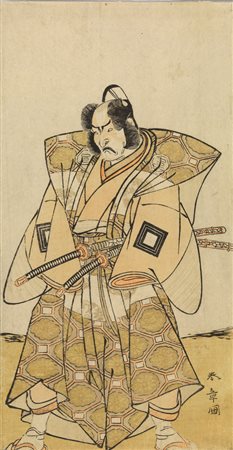 Katsukawa Shunsho RITRATTO DI ICHIKAWA DANZO IV IN PIEDI Tecnica: Nishiki-e...