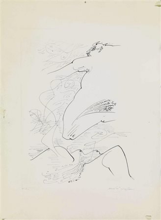 André Masson SATIRO Acquaforte. mm 491x367. Firmata a matita ed annotata...