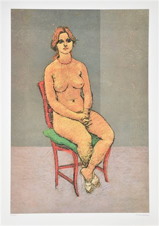 Francesco Messina Senza titolo litografia su carta Fabriano, cm 70x50...