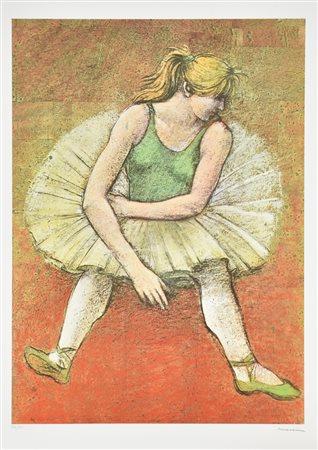 Francesco Messina Senza titolo litografia su carta Fabriano, cm 70x50...