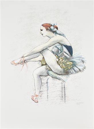 Francesco Messina Senza titolo litografia su carta Fabriano, cm 70x50...