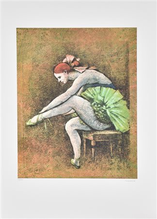 Francesco Messina Senza titolo litografia su carta Fabriano, cm 70x50...