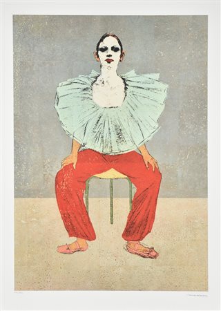 Francesco Messina Senza titolo litografia su carta Fabriano, cm 70x50...