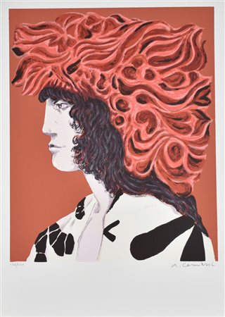 Arturo Carmassi Personaggio dell'Immaginario litografia su carta, cm 70x50...