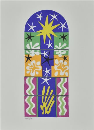 Henri Matisse Notte di Natale, 1951 - 8 colori litografia su carta, cm 42x32...