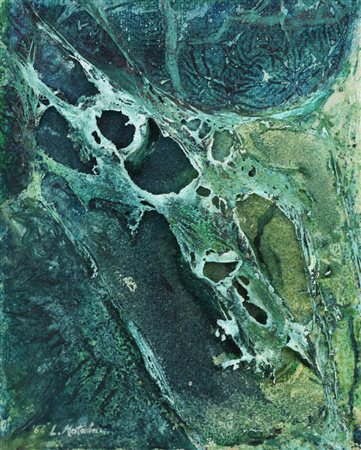 Luciana Matalon Profondità oceaniche tecnica mista su tela di juta, cm 24x8...