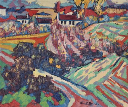 Alberico Verzoletto Sostegno olio su tela, cm 50x60 sul fronte: firma e data...